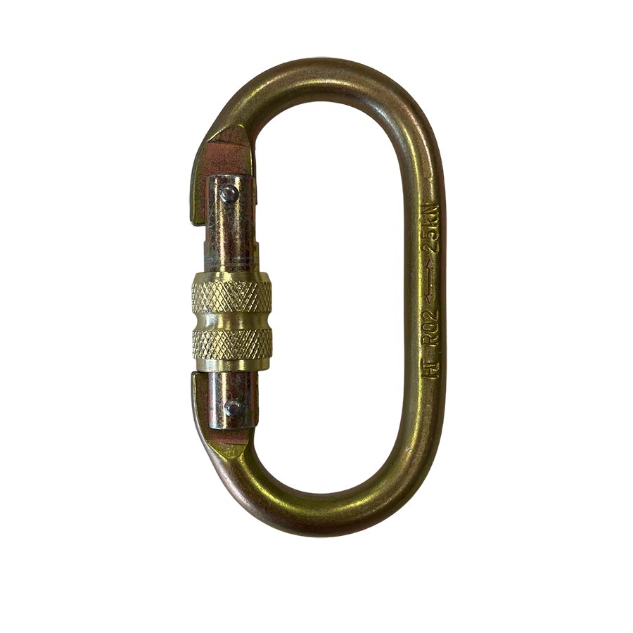 OVAL Carabiner - Steel - Screw-Lock - Image 5