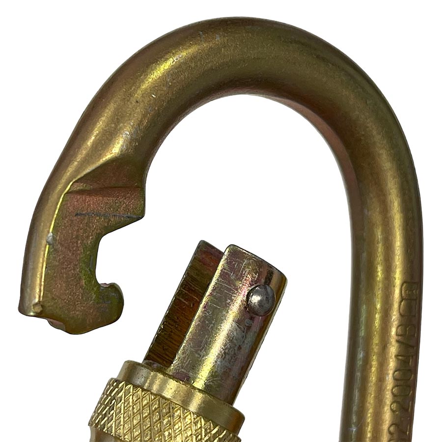 OVAL Carabiner - Steel - Screw-Lock - Image 3