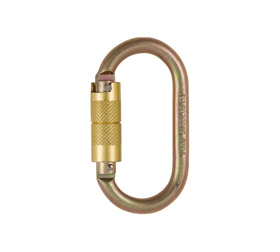 OVAL Carabiner - Steel - Triple-Lock