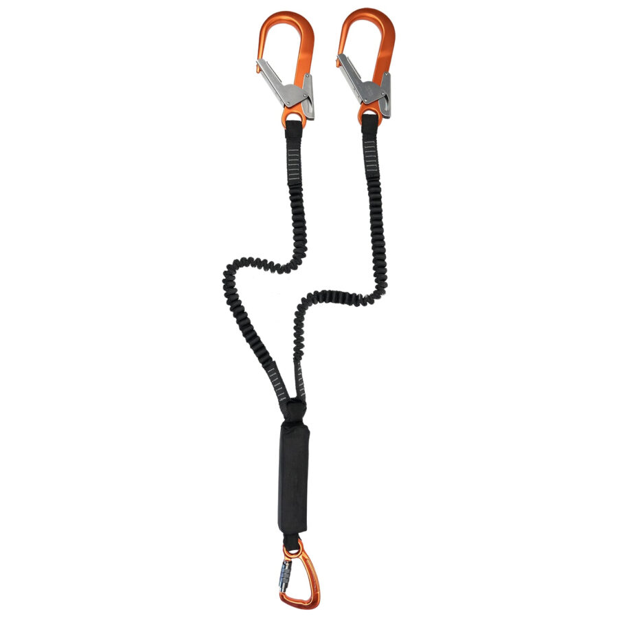 Double Elastic Fall Arrest Lanyard - FAE-Y- EASYhook and 2x MGO -
